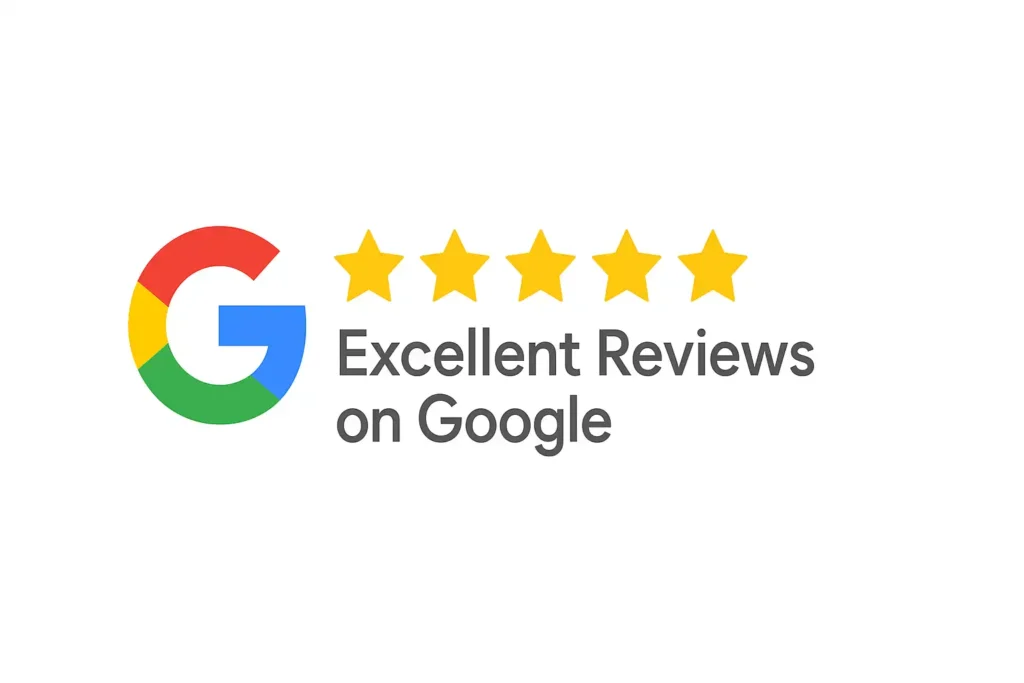 Excellent Google Reviews badge showcasing the positive customer rating for Maryland Cash Home Buyers Google rating 5.0 based on 10 reviews.